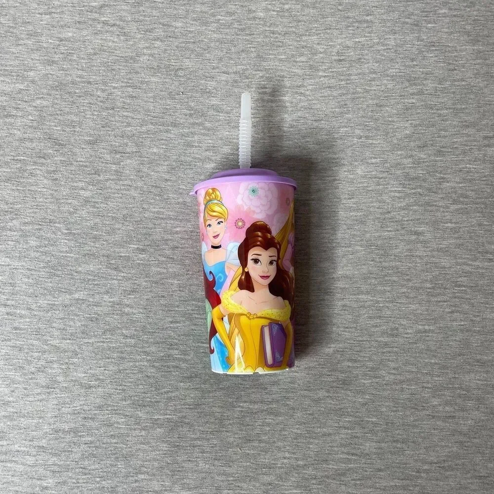 Zak Designs Disney Princesses 16 Oz. Sports Tumbler w/Lid and Straw